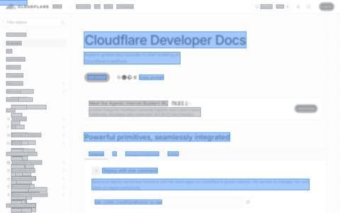 Cloudflare homepage as an AI crawler sees it